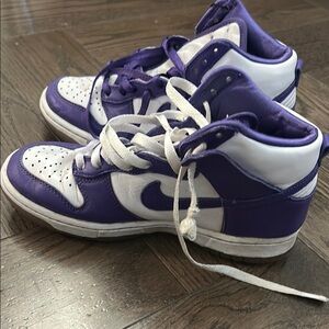 Kids Purple and White Sneakers